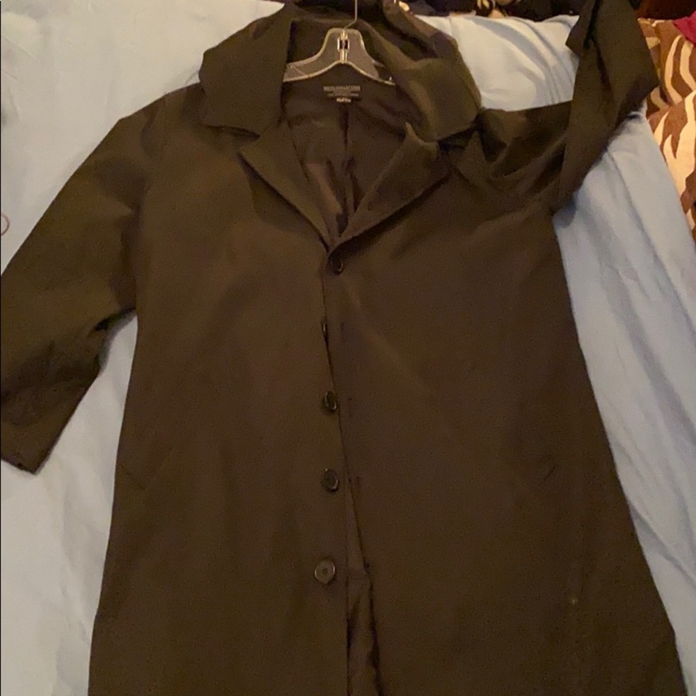 Hooded Trench Coat with buttons